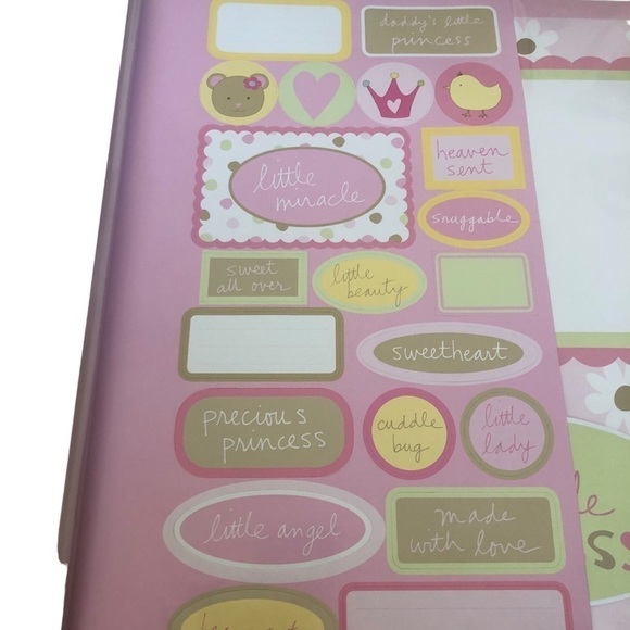 Sandra Magsamen Scrapbook Complete Baby Girl Pink Daisies 20 Pages Stickers Pink - Picture 3 of 16